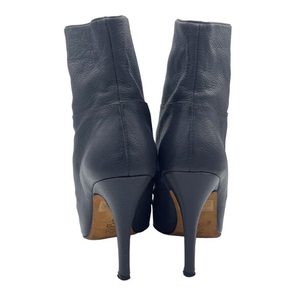 Bebe NORA Boots Womens 7 Leather Slouchy Heeled Bootie Coastal Cowgirl Boho Chic - Picture 6 of 13